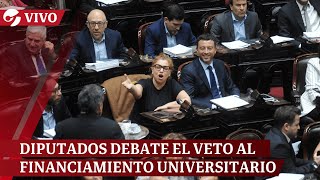 EN VIVO DIPUTADOS mantuvo FIRME el VETO al FINANCIAMIENTO UNIVERSITARIO [upl. by Analrahc]