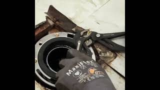 Toilet and flange replacement plumbing [upl. by Aleira]