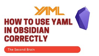 How to use YAML in Obsidian correctly [upl. by Chard]