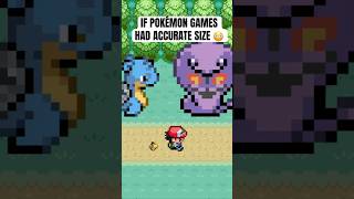 If Pokemon games were accurate size 😳 pokemon shorts [upl. by Macmillan563]