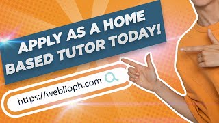 Becoming a homebased tutor is simple WEBLIO APPLICATION PROCESS 2022  Weblio TV [upl. by Derwood]