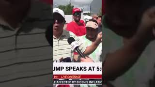 “We Drink Sweet Tea We Don’t Drink Socialist KoolAid” Trump Supporter Tells Media At Rally in GA [upl. by Yhtir520]