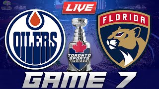 Edmonton Oilers vs Florida Panthers Game 7 LIVE Stream Game Audio  NHL Stanley Cup Finals Hangout [upl. by Ailahs141]