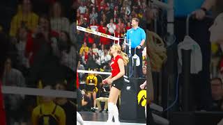 KABOOM harpermurrayy Ends It on the Bicshortviralvolleyball nebraskasports [upl. by Ahsilam]