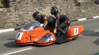 Superb Classic Sidecar Racing at the Isle of Man TT Festival 2018 [upl. by Kyle]