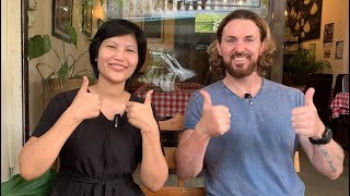 Vegan Lunch with Lj Esquire in Chiang Mai Thailand [upl. by Yesnel]