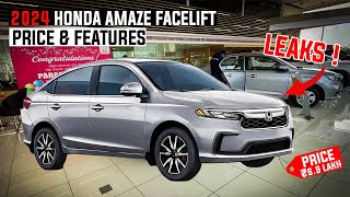 2024 Honda Amaza Facelift New Model Launch Ready 💥 Honda Amaze Facelift Price amp Launch Date [upl. by Song]