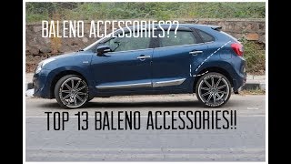 Baleno Modifications and accessories  Baleno modified  cheap and latest accessories [upl. by Enyallij758]