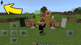 COMO PONER TU SKIN EN PANTALLA EN MINECRAFT PE 12  MINECTAFT POCKET EDITION 12 [upl. by Apfel]