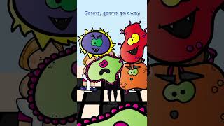 Wash Your Hands and Keep Germs Away Song shorts kidssongs toddlersongs [upl. by Lemyt294]