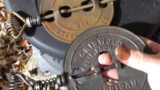 Cast Iron Griswold damper [upl. by Jacquenetta]