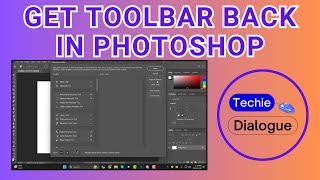 How To Get Toolbar Back In Photoshop [upl. by Mendelsohn]