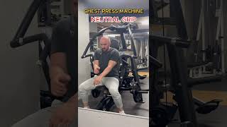 Chest press machine regular grip vs neutral grip chest chestworkout chestpress bröstträning [upl. by Anaer]