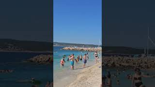 Crikvenica Beach Croatia der Strand Crikvenica Kroatien in 4k [upl. by Kask]