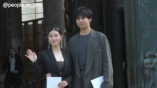 Katayose Ryota 片寄 涼太 amp Tsuchiya Tao 土屋 太鳳  Giorgio Armani Haute Couture show in Paris  25062024 [upl. by Eekram]