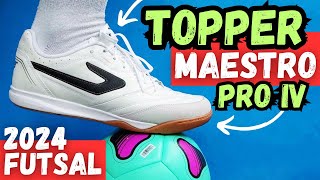 CHUTEIRA FUTSAL TOPPER MAESTRO PRO IV😍 UMA DAS MELHORES CHUTEIRAS FUTSAL 2024 MUITO BOA E BARATA👀👍 [upl. by Malina]