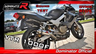 Honda VTR 1000 F 2006💥 Dyno 🔥 Pure Sound 🔊 Dominator Exhaust 🎧HQ Sound 🇵🇱 ⚡Exhaust Compilations [upl. by Borer]