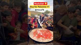 Mashallah 🥰Dua for Palestine🇵🇸 food duet cute islam muslim cznburak trending reels short [upl. by Alioz]