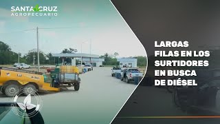 LARGAS FILAS EN LOS SURTIDORES EN BUSCA DE DIÉSEL [upl. by Benenson]