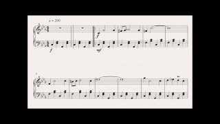 BBC Sherlock Theme Piano With Sheet Music  Reccording [upl. by Erb]