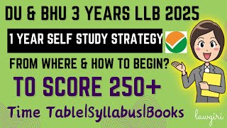 How to prepare for DU Law entrance exam 2025CUET PG preparation 2025 Syllabus Books Date of Exam [upl. by Niwde]