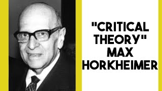 CRITICAL THEORY  MAX HORKHEIMER  UGC NET PAPER 2 MASS COMMUNICATION  CUET 2025 IIMC IPUCET [upl. by Leen]