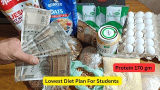 Best Diet Plan For Bulking In Just 136 Day  Protein 170 Gm Without Supplements [upl. by Hinda]