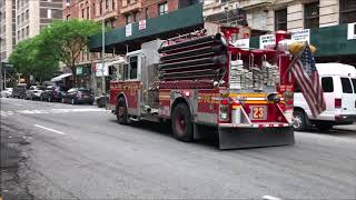 FDNY RESPONDING COMPILATION 76 FULL OF BLAZING SIRENS amp LOUD AIR HORNS THROUGHOUT NEW YORK CITY [upl. by Lenahtan]