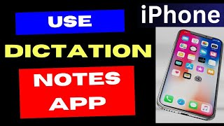 Use Dictation on iPhone Notes App [upl. by Ataymik]