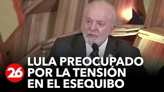 Lula se mostró preocupado por la tensión en el Esequibo [upl. by Wenn]