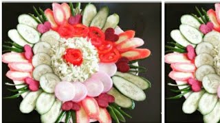 Vegetable Salad Decoration Ideas By Neelamkirecipes🍅🍅96🍅🍅 [upl. by Kreager973]