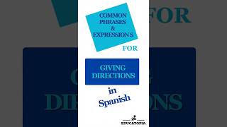 Master Spanish Directions Common Phrases You Need to Know LearnSpanish SpanishPhrases [upl. by Leahey]