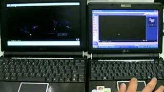 Eee PC 901 vs 1000H HD WMV Movie Playback [upl. by Honey]