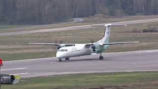 fly spotting på torp flyplass Widerøe Dash 8 Q400 [upl. by Eniluqcaj]