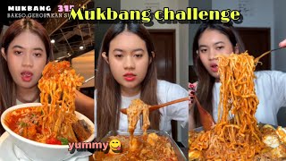 Mukbang Ketoprak mix mie Samyang 🆚 Bakso Gerobak viral🤯💋 hey chandra  mukbang [upl. by Latouche437]