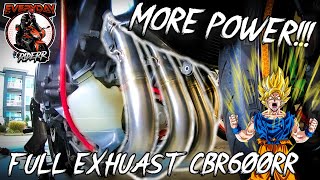 FULL SYSTEM EXHAUST INSTALL ON HONDA CBR600RR Toce Headers  Yoshimura SlipOn [upl. by Malti]