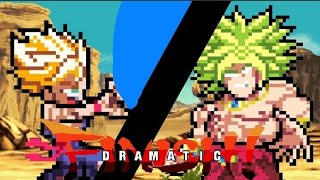 🔥 Dramatic finish Gohan ssj VS Broly Sprite Animation Remake [upl. by Ellenet]