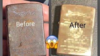 Zippo lighter restoration  old zippo renovation [upl. by Elletsyrk]