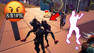 Toxic IKONIK Skins React To Black Knight Doing Rare Fresh Emote in Fortnite [upl. by Nafri]