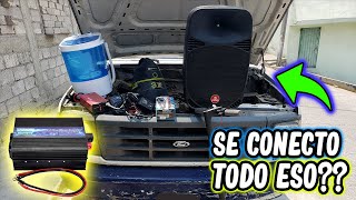 COMO INSTALAR UN INVERSOR O CONVERSOR DE CORRIENTE DE 12v A 110v 220 EN UN AUTO🚘FACIL Y PRACTICO [upl. by Ramu558]