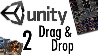 Unity Tutorial  Drag amp Drop Tutorial 2 RPGs Card Games uGUI [upl. by Ardnasak]