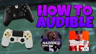 AUDIBLES ARE IN MADDEN MOBILE MOST FEARED TOMORROW CONTROLLER SUPPORT MADDEN MOBILE 20 [upl. by Loginov]