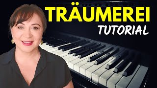 Schumann TRAUMEREI Easy Piano Tutorial  SHEET MUSIC [upl. by Vassaux]