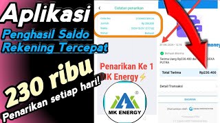 Aplikasi Mk energy penghasil uang terbaru terbukti membayar  Aplikasi penghasil uang [upl. by Paver90]