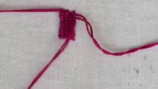 Woven Trellis Stitch How to work a trellis stitch [upl. by Savanna]