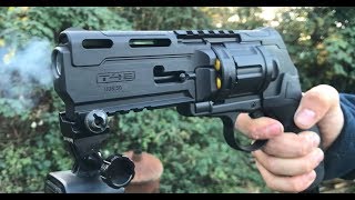 UMAREX HDR T4E 50 Review Test Chrono and Duel Revolver Paintball Gun [upl. by Aimal]