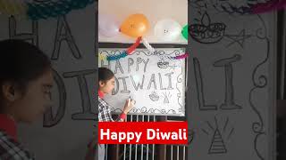 Happy Diwali board decoration song  music newsong viral video [upl. by Lauhsoj]