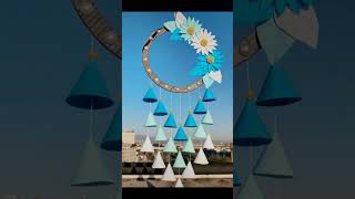 Wall hanging frame viralvideo diy paperflowerwallhangingcraftideas beautifulhandmade subscribe [upl. by Arihppas523]