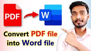 How to Convert PDF to Word for Free  2023 [upl. by Ymer]