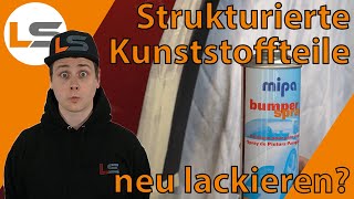 Struktur einer Kunststoffleiste reparieren  lackieren mit Spraydose  LACKSTORE [upl. by Rehpotisrhc]